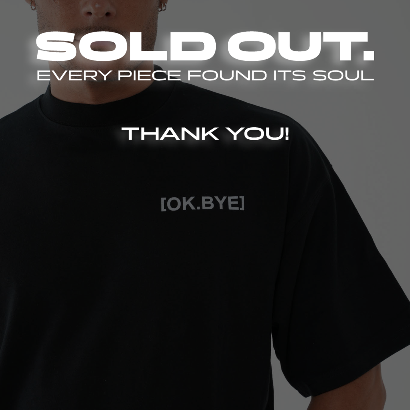 OK.BYE Men Oversized T-Shirt – Ibiza Edition | Drop 001 | 290GSM Oversized