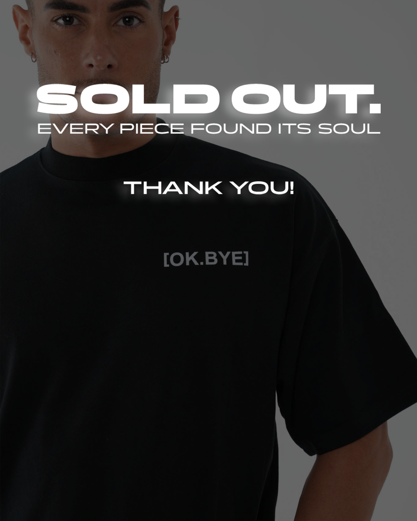 OK.BYE Men Oversized T-Shirt – Ibiza Edition | Drop 001 | 290GSM Oversized