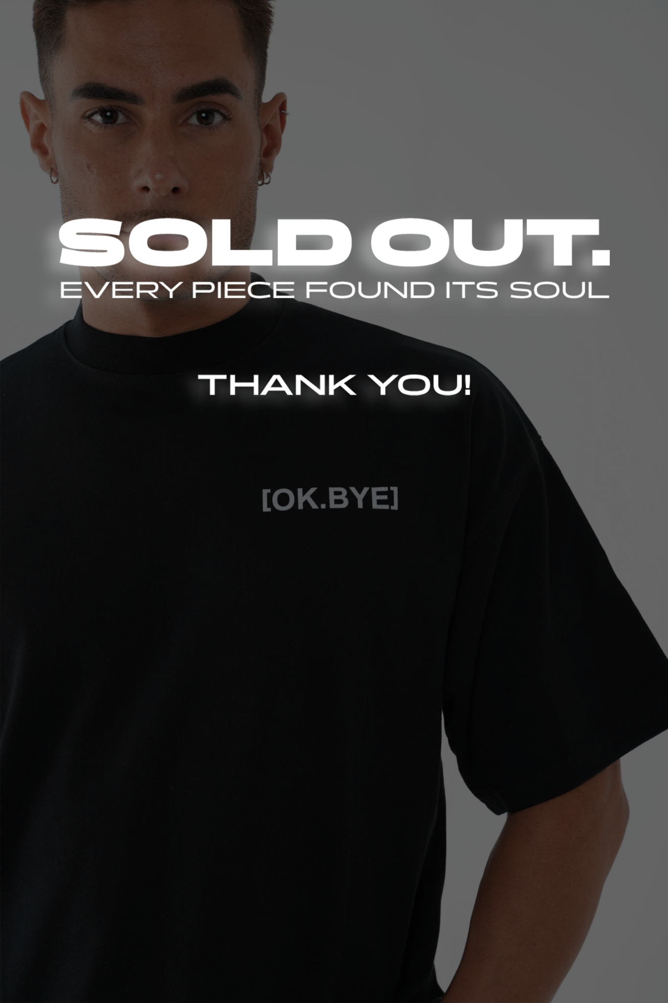 OK.BYE Men Oversized T-Shirt – Ibiza Edition | Drop 001 | 290GSM Oversized