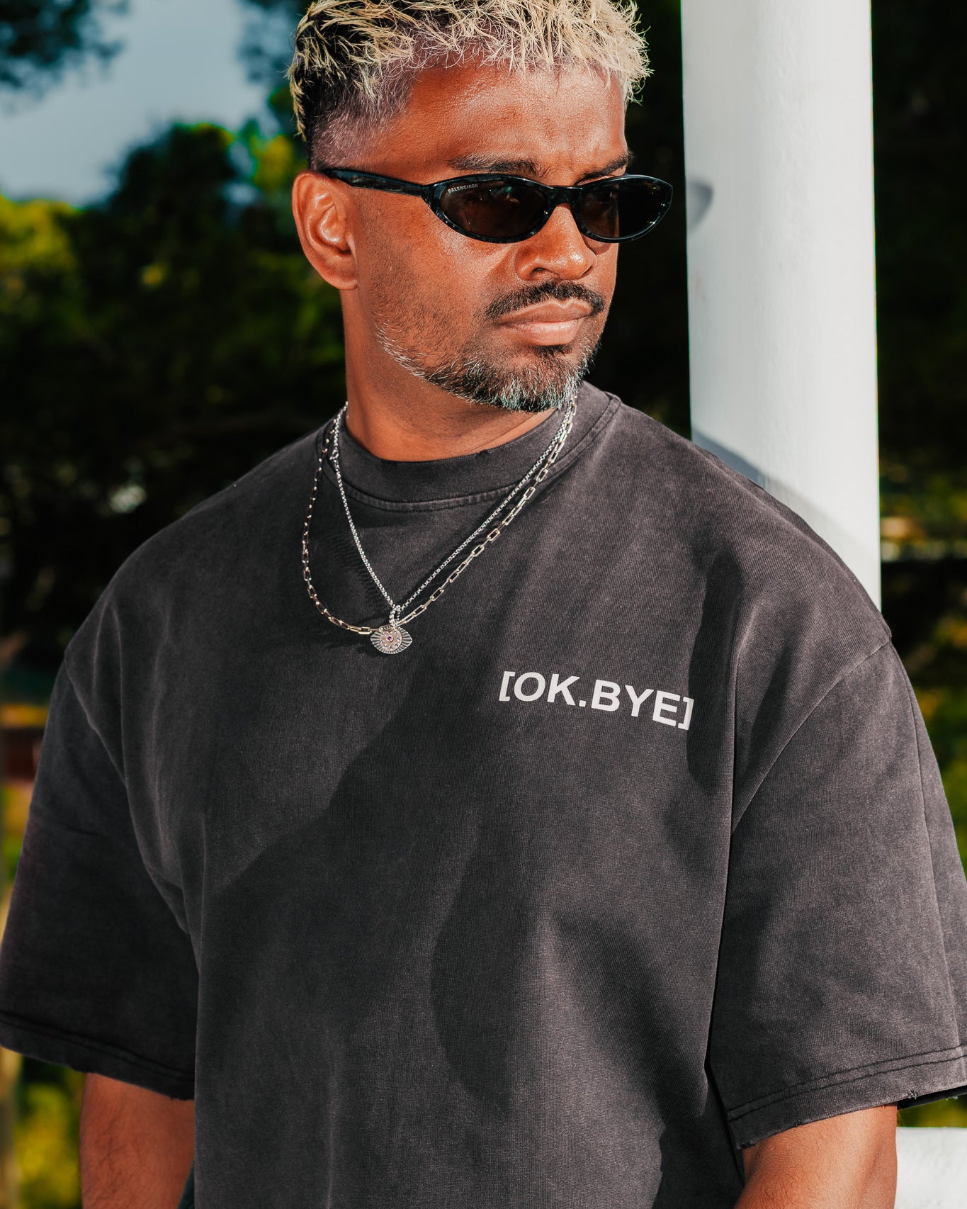 OK.BYE Men Oversized T-Shirt – Ibiza Edition | Drop 001 | 290GSM Oversized