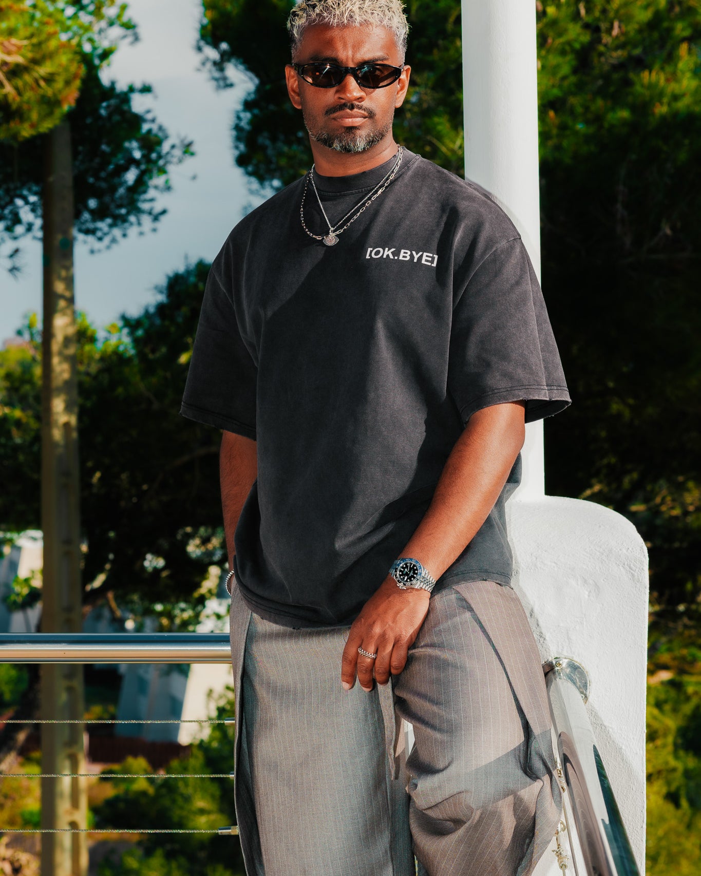 OK.BYE Men Oversized T-Shirt – Ibiza Edition | Drop 001 | 290GSM Oversized