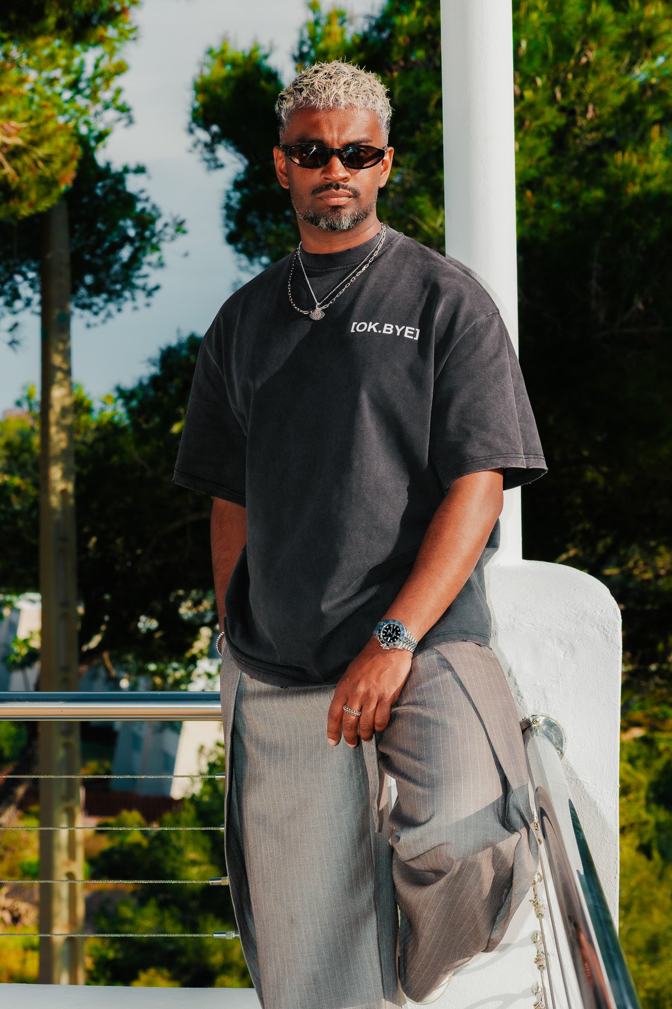 OK.BYE Men Oversized T-Shirt – Ibiza Edition | Drop 001 | 290GSM Oversized