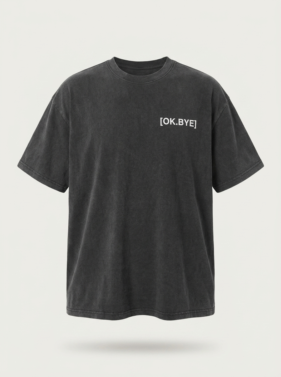 OK.BYE Men Oversized T-Shirt – Ibiza Edition | Drop 001 | 290GSM Oversized